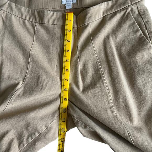 J.Jill Women’s Stretch Tapered Pants Sz16 Beige Ankle Length Pull-On Comfort Fit - Picture 7 of 8